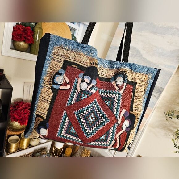 VTG Large Mill Street Design  Tote Bag – Handmade in the USA - Picture 11 of 14